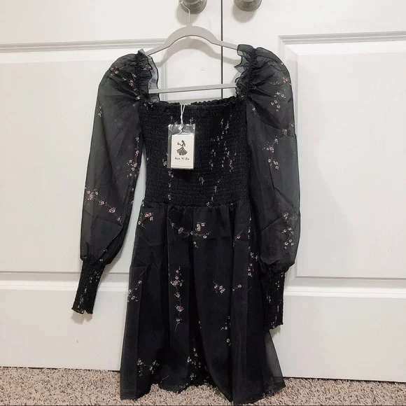 ★as''on★FLORA LACE PUFF DRESS / BLACK★正規品/韓国送料込 P00919916.jpg